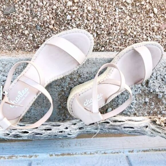 CHARLES by CHARLES DAVID WOMEN'S WEDGE ESRADRILLES CREAM SIZE 6 - Picture 4 of 7